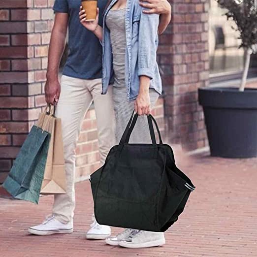  منظم تخزين مقعد أكسفورد قابل للطي سعة كبيرة حقيبة تسوق أرجوحة للسيارة