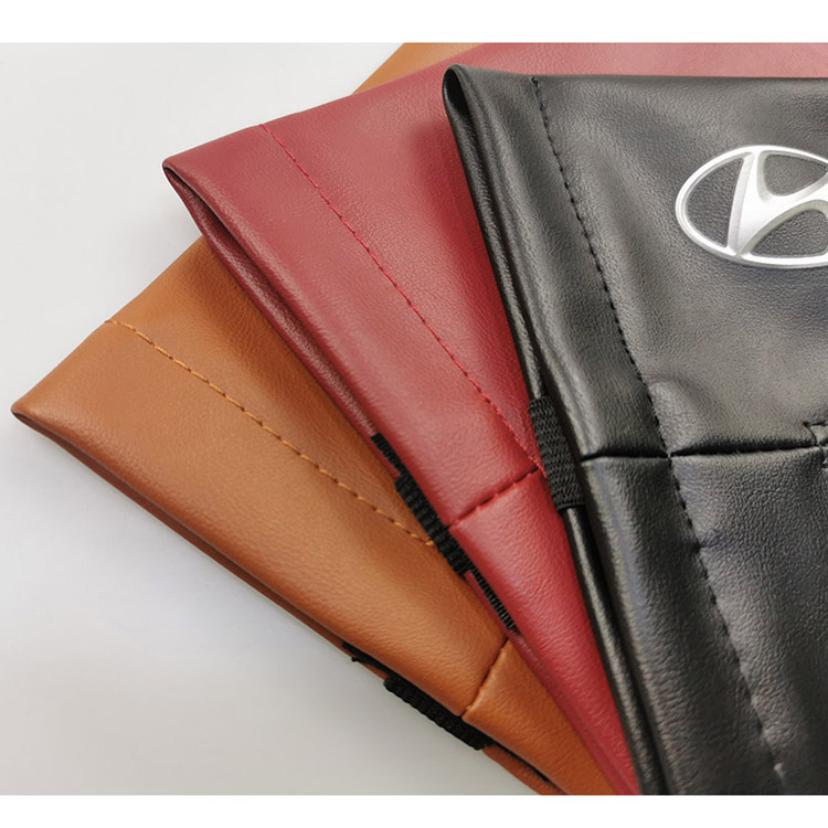  حامل مناديل للسيارة حامل مناديل جلد نابا معلق حاجب للسيارة حامل مناديل للسيارة حامل مناديل للمقعد الخلفي منظم معلق