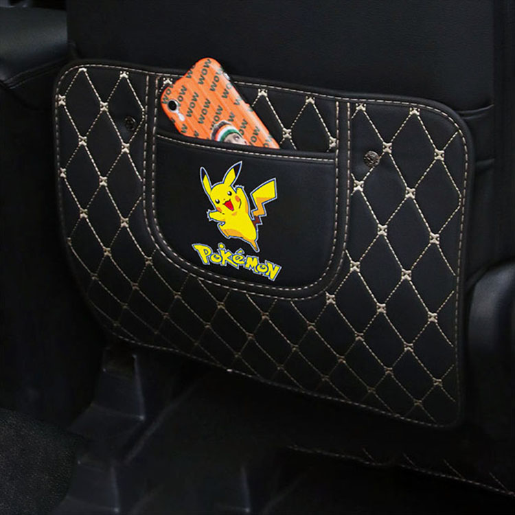 طباعة شعار مخصص للسيارة واقي خلفي لمقعد السيارة عالمي إبداعي للسيارات الداخلية سجادات جلدية مضادة للركلة للأطفال