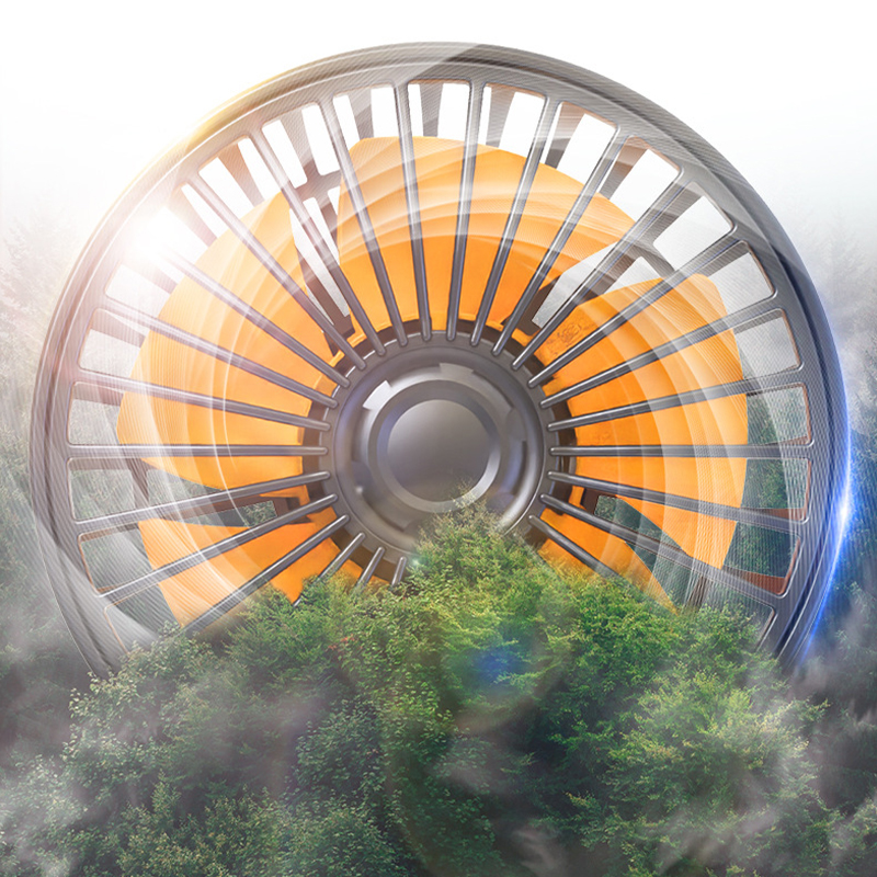 مروحة تبريد السيارة ثلاثية الرؤوس متعددة الزوايا قابلة للدوران 3 رؤوس USB/ولاعة السجائر مروحة السيارة قابلة للتعديل ومبرد كهربائي تلقائي (تشمل صندوق عطر مخفي)