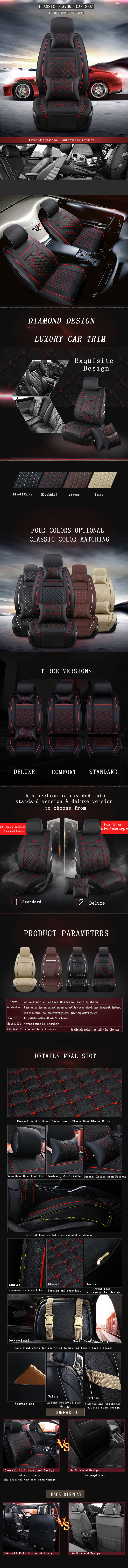 وسائد المقعد الواقية من الجلد المقاومة للاهتراء