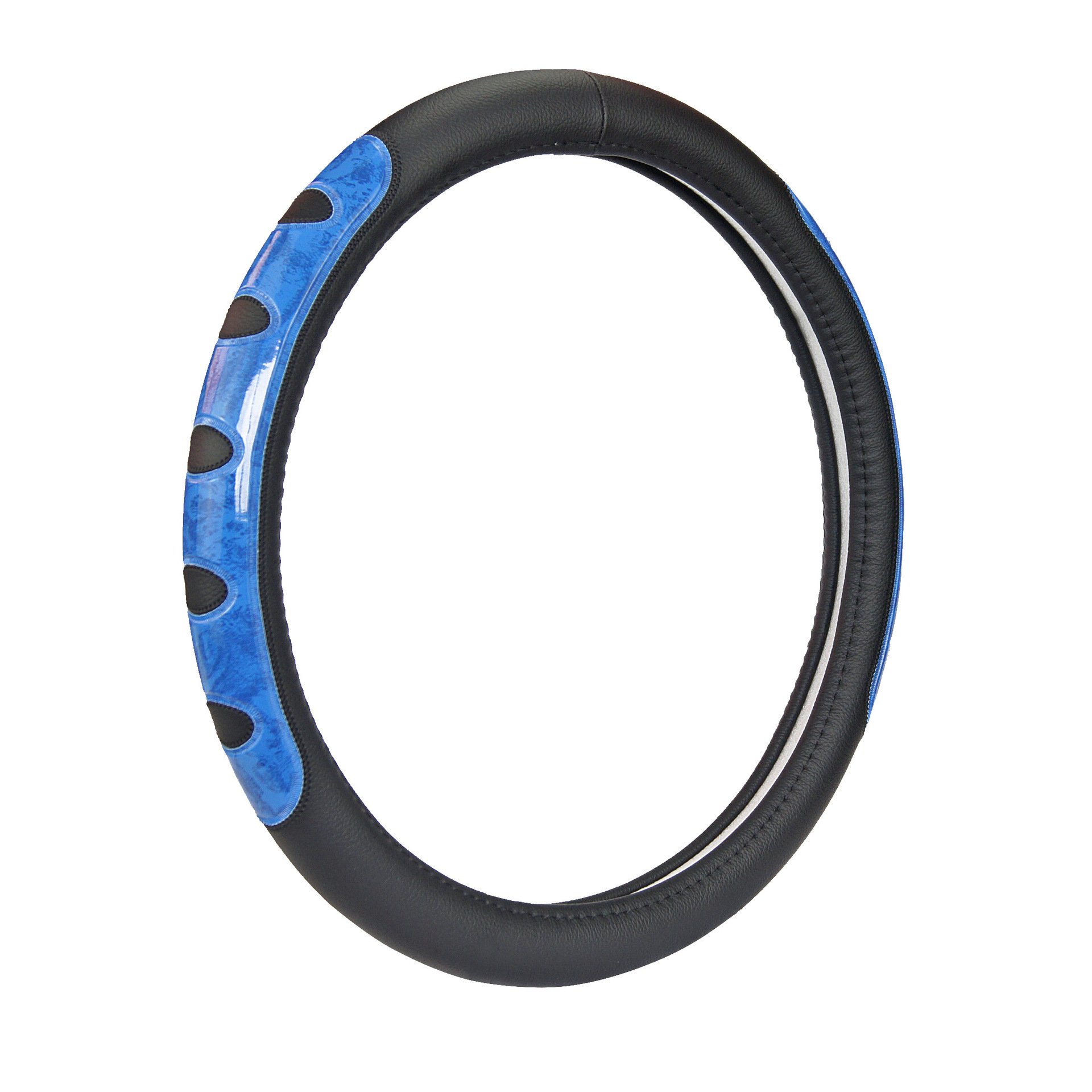غطاء عجلة قيادة من الجلد مقاس 38 سم يناسب 98٪ سيارات ، تصميم مريح ومضاد للانزلاق
