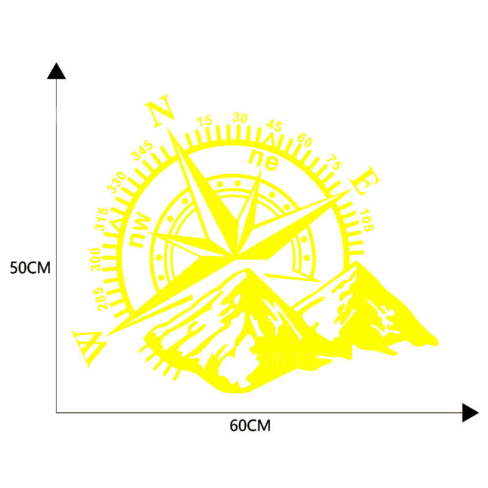 بوصلة السيارة الطوطم ملصق الشارات هود ملصقات السيارات هود الجسم الشارات سحب الزهور العالمي