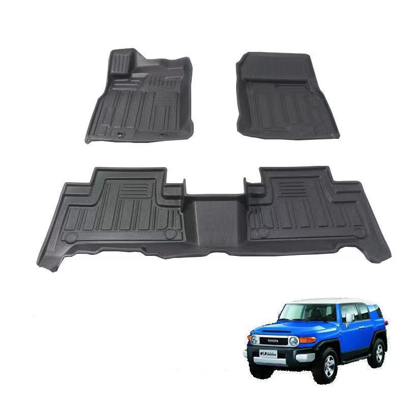 TPE Toyota Cruiser FJ Floor Mats متوافقة مع إكسسوارات السيارات 2010-2020 جميع بطانات حصيرة الطقس الأمامية مقعد المقعد الخلفي 2 مقعد في الصف الأيسر
