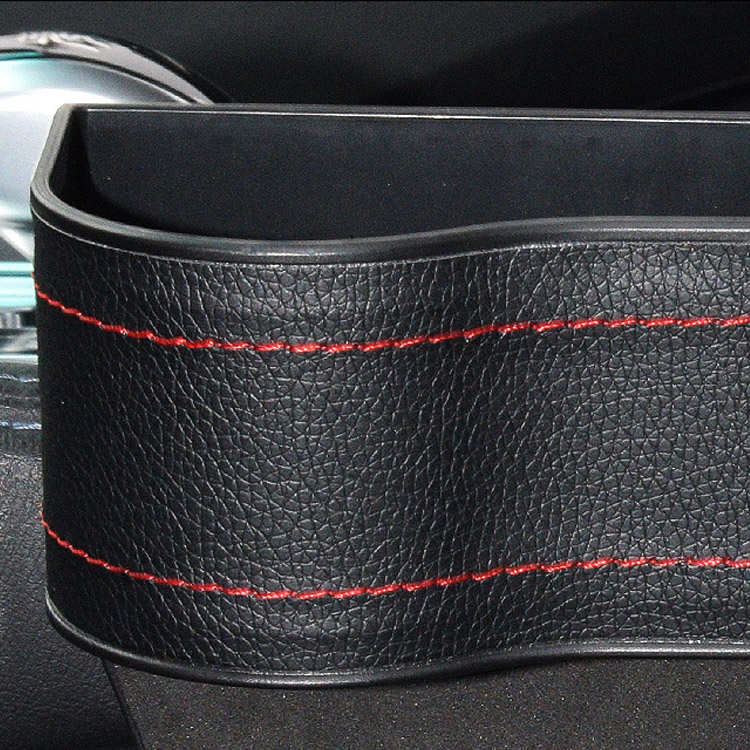 منظم حشو فجوة مقعد السيارة مع فتحة لشحن صندوق تخزين جانبي لوحدة التحكم الآلية مع حاملات أكواب للمقعد الأمامي للهاتف والنظارات الشمسية منظم مقعد السيارة متعدد الوظائف