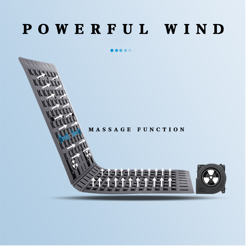 غطاء مقعد السيارة من الجلد المسامي من الحرير الجليدي الصيفي مع مروحة للتهوية