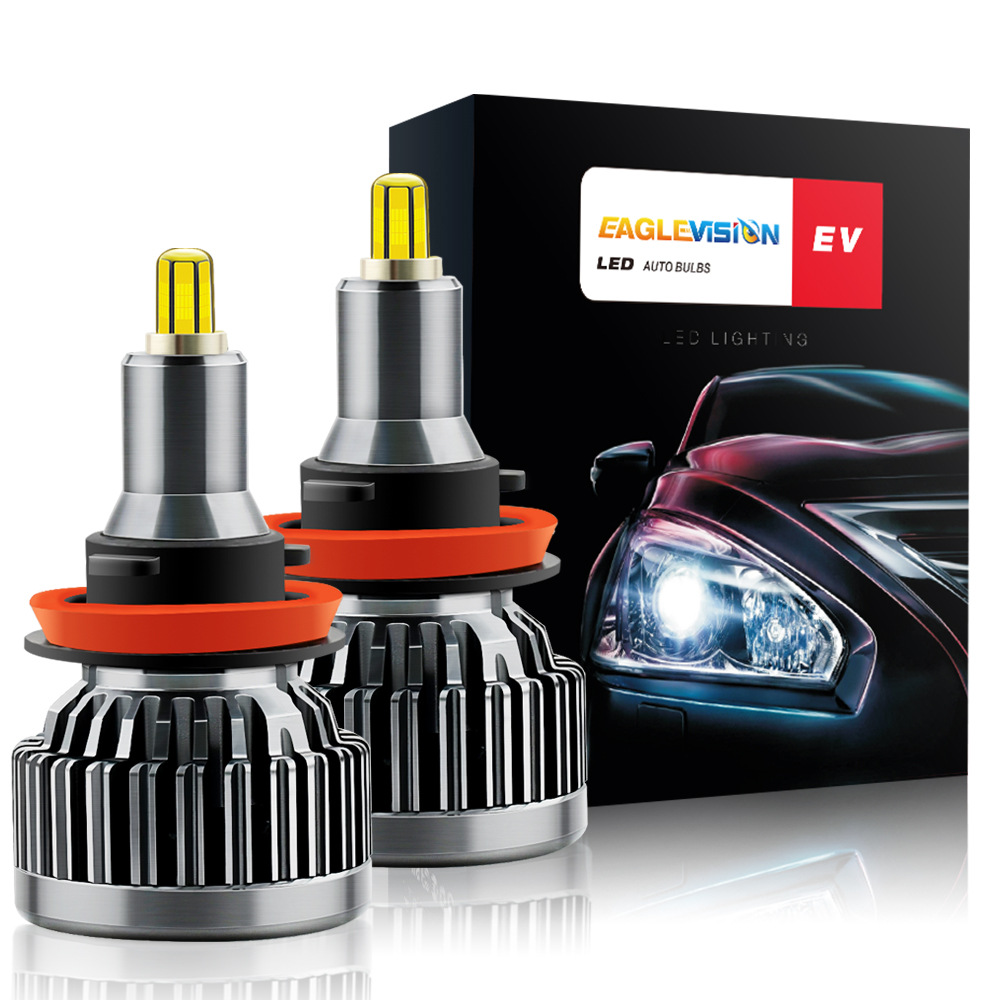  360 درجة السيارة المصابيح الأمامية H1/H4 LED ، تعديل مصباح السيارات H7/H11 Car LED المصابيح الأمامية 