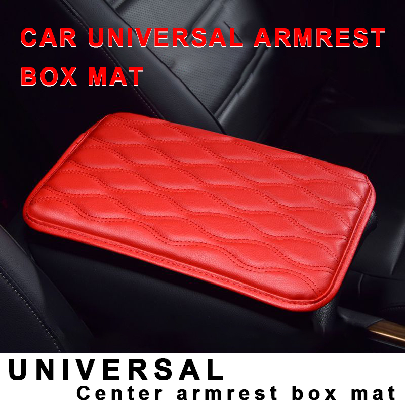 غطاء وسادة وحدة التحكم المركزية الأوتوماتيكي مناسب لسيارات الدفع الرباعي / الشاحنة / السيارة ، غطاء صندوق مقعد مسند ذراع السيارة المقاوم للماء ، غطاء مسند ذراع تلقائي من الجلد