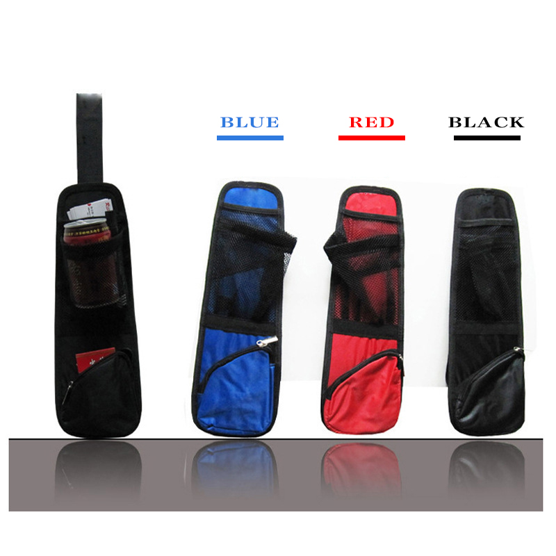 منظم مقعد السيارة لشاحنات السيارات والشاحنات الصغيرة وسيارات الدفع الرباعي حامل العملات المعدنية حامل الهاتف شبكة جيب مقعد منظم الجانب 