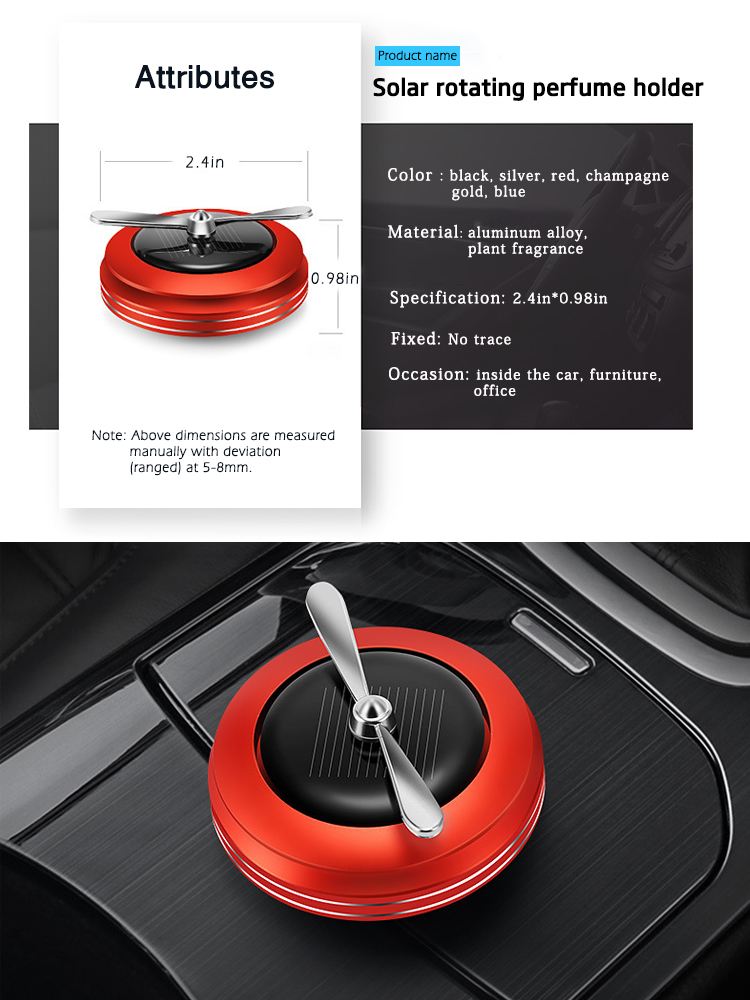 08 نموذج عطر سيارة الطاقة الشمسية