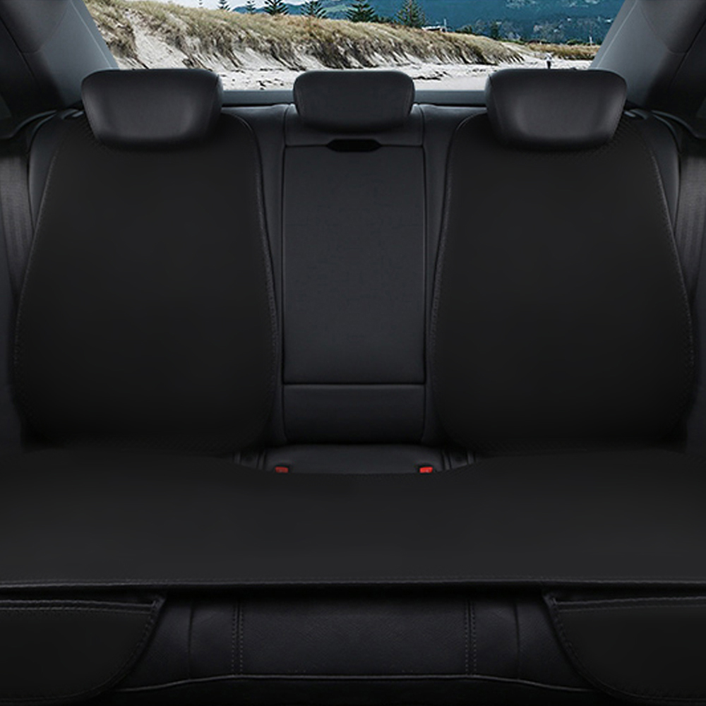 وسادة من الحرير الجليدي للسيارة ، غطاء مقعد قابل للتهوية ، بساط مقعد مانع للانزلاق ، لوازم السيارة ، أغطية سفلية لمقعد السيارة ، زوج واحد من وسادة مقعد السائق الأمامي وغطاء مقعد خلفي مناسب عالميًا بنسبة 90٪ مركبات