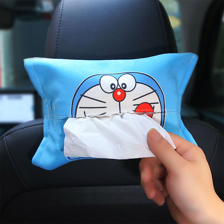 حامل مناديل حاجب السيارة المعلق بطباعة OEM لملحقات السيارات العالمية لسهولة الاستخدام مصنع حامل منديل مخملي ناعم