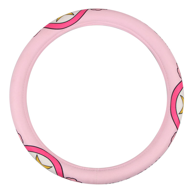 لطيف الكرتون نمط اكسسوارات السيارات 15 بوصة غطاء عجلة القيادة العالمي أفخم النسيج لينة دافئ قبضة حامي للسيارات 