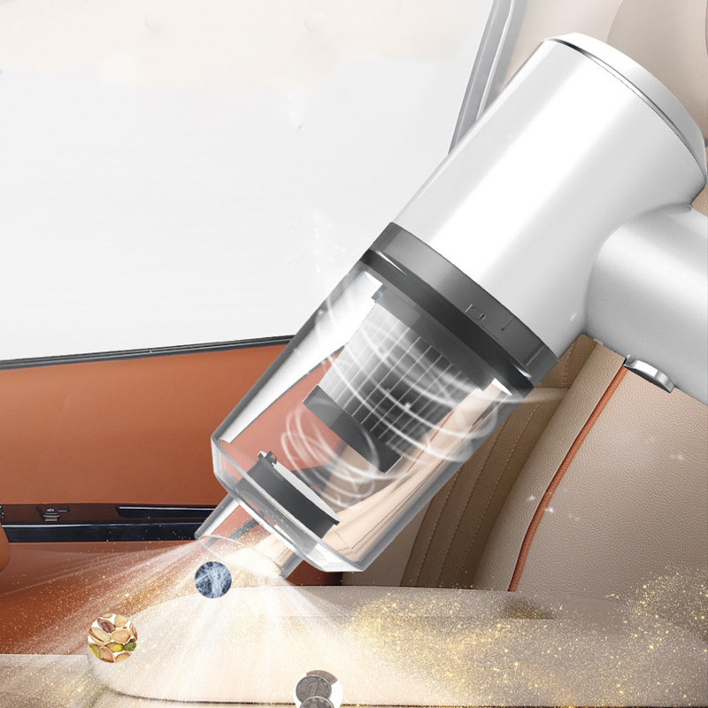 فراغ السيارة قوي الشفط 6000PA طاقة عالية صغيرة محمولة باليد كولون مكنسة كهربائية مع مصابيح LED الاستخدام الجاف الجاف للمنزل والسيارات