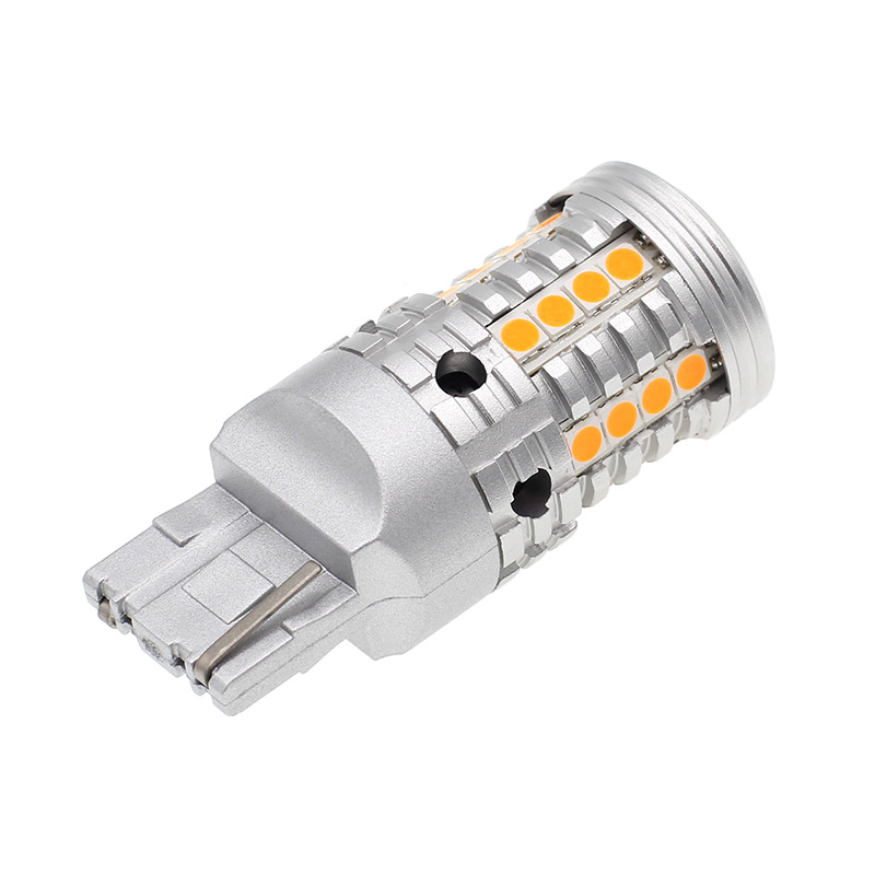  LED TEURL Signal Light 7440 WY21W الضوء العكسي فك تشفير W21W الأصفر ، ضوء الفرامل الضوء الأبيض