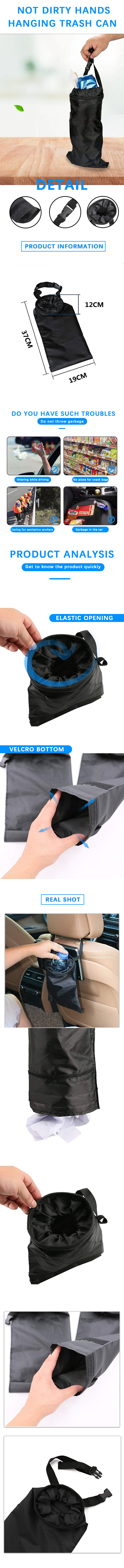 تخصيص شعار الشركة المصنعة لأكياس القمامة المعلقة للسيارة