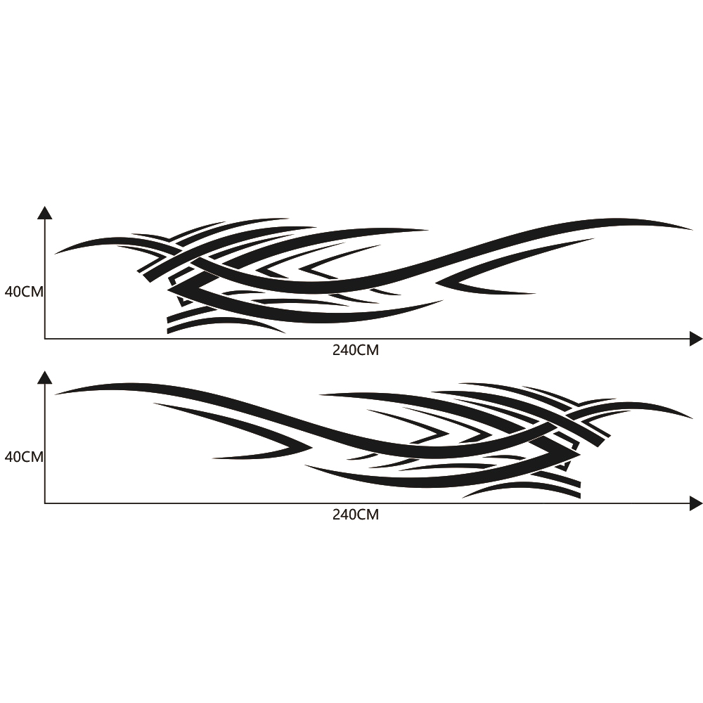 لهب الطوطم الخصر خط ملصقات تعديل ملصقات جسم السيارة ملصقات تزيين جسم السيارة العامة