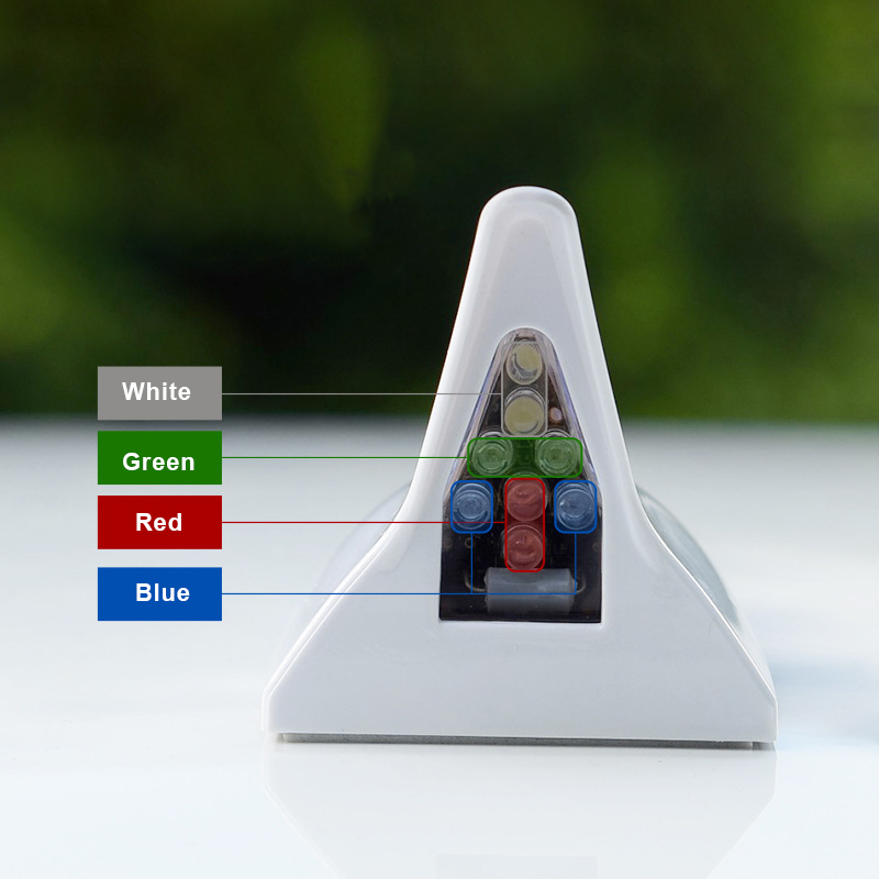 تزيين السيارة ضوء سمك القرش الشمسي زعنفة السقف سقف الذيل المعدل ضوء مضاد للانتعاش فلاش 8 أضواء